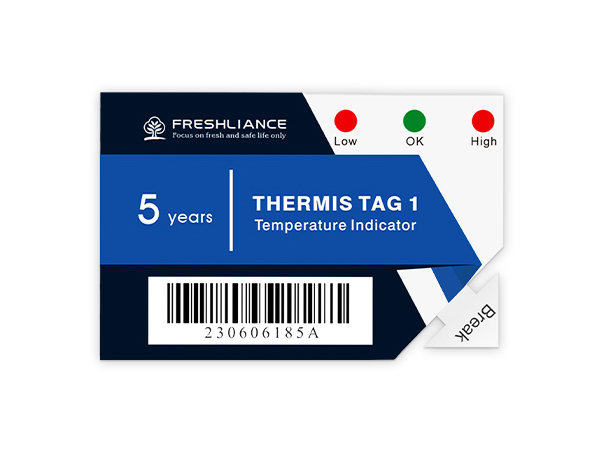 Thermis Tag 1 一次性温度指示器（5年）