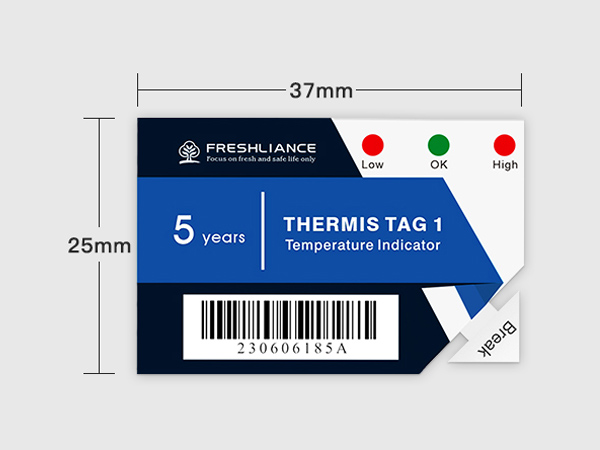 Thermis Tag 1 一次性温度指示器（5年）