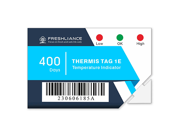 Thermis Tag 1E 一次性温度指示器（400天）