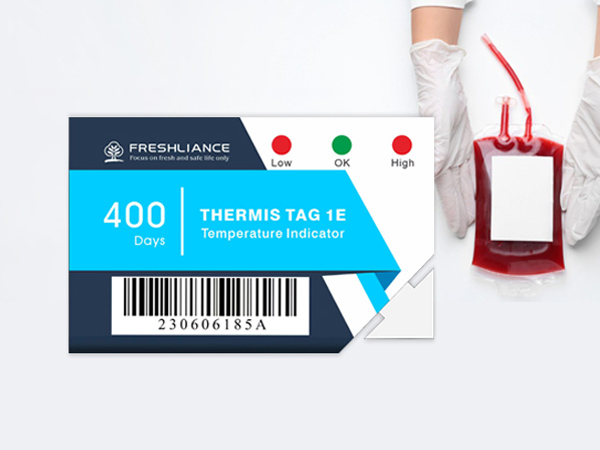 Thermis Tag 1E 一次性温度指示器（400天）